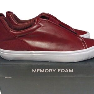 London Fog Men's Burgundy Slip-On Sneakers